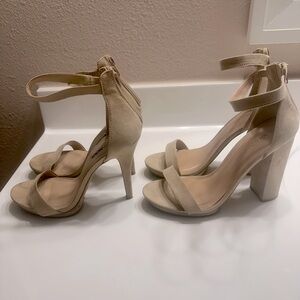 Fashion Nova Beige Women's Heels 2 Sets